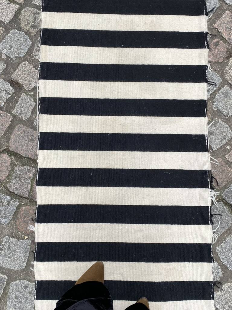 Tapis galerie rayé