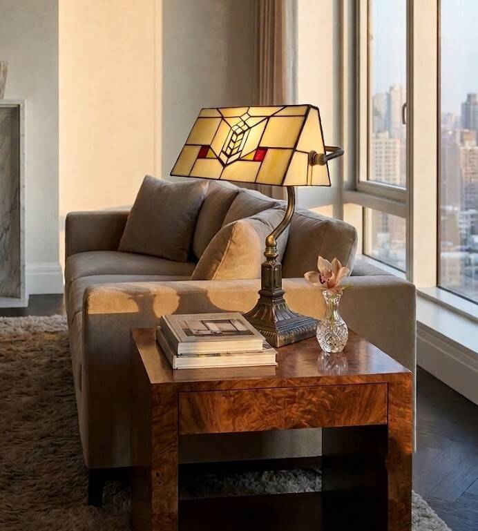Tiffany Mission Style Lamp