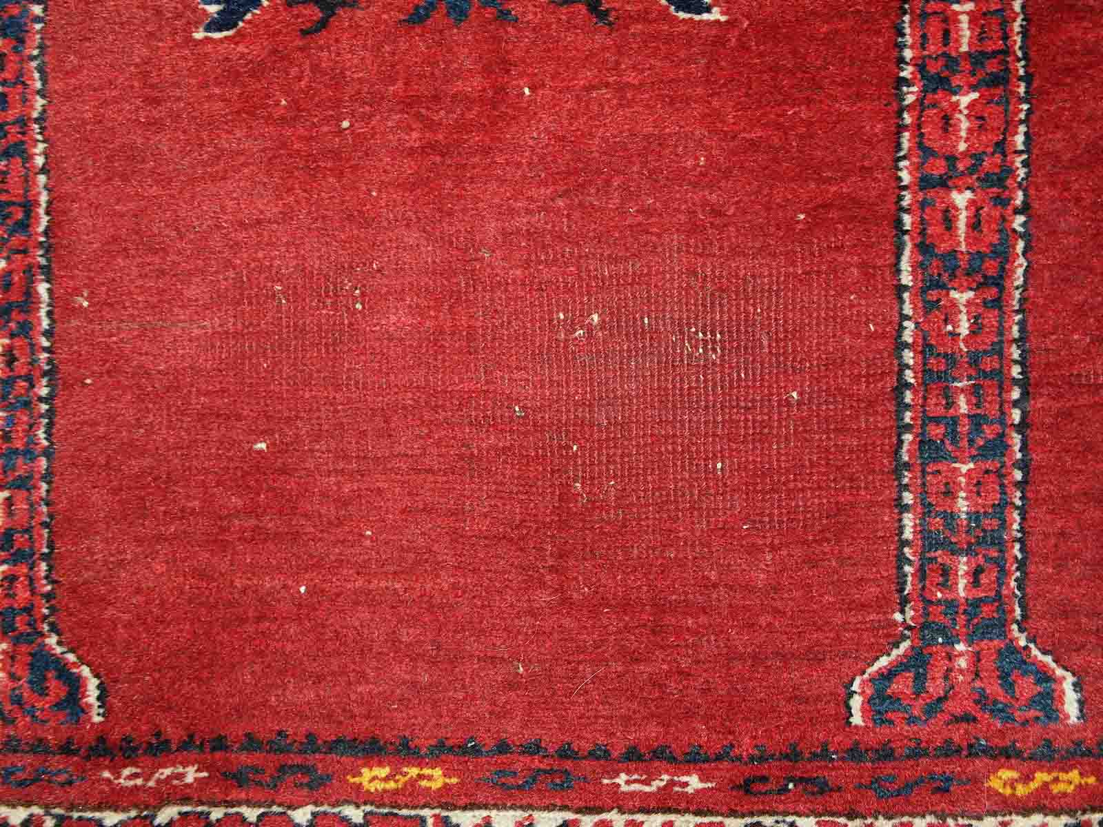 Old turkish carpet anatolian handmade 79cm x 112cm 1940s, 1c563