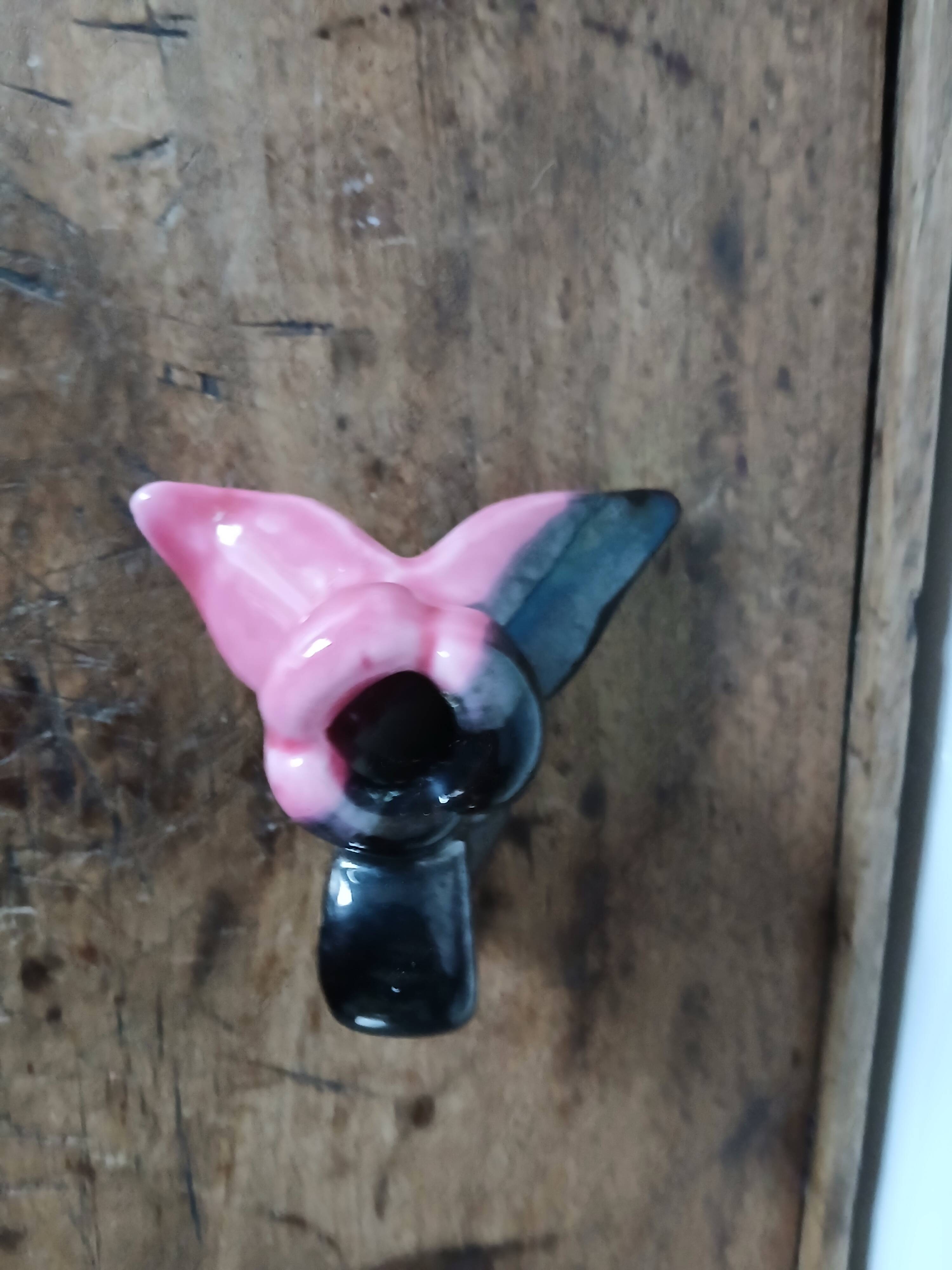 Vintage ceramic candle holder - tulip flower shape