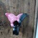 Vintage ceramic candle holder - tulip flower shape
