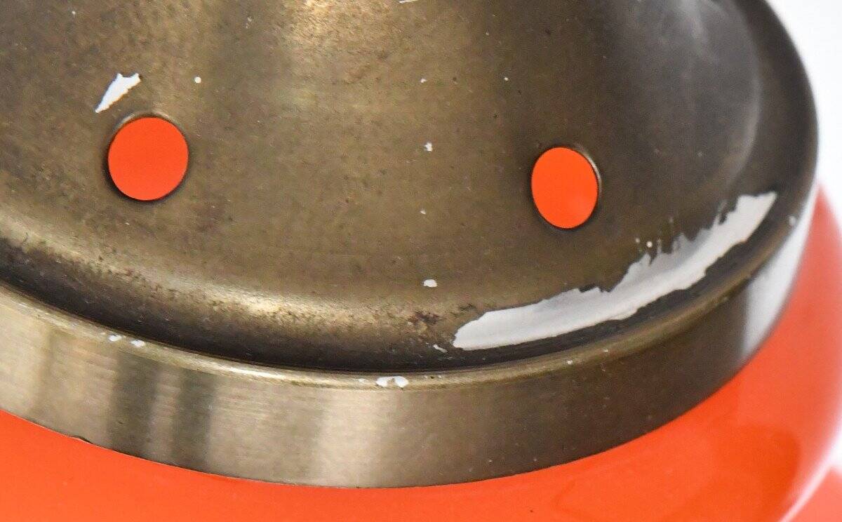 Suspension in orange opaline from the 1960s.