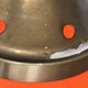 Suspension in orange opaline from the 1960s.