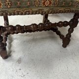 Set of four Louis XIII style high-back armchairs, 20th century.