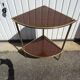 Table d'appoint encoignure formica vintage