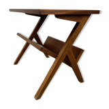 Table d'appoint pieds compas porte livre années 50