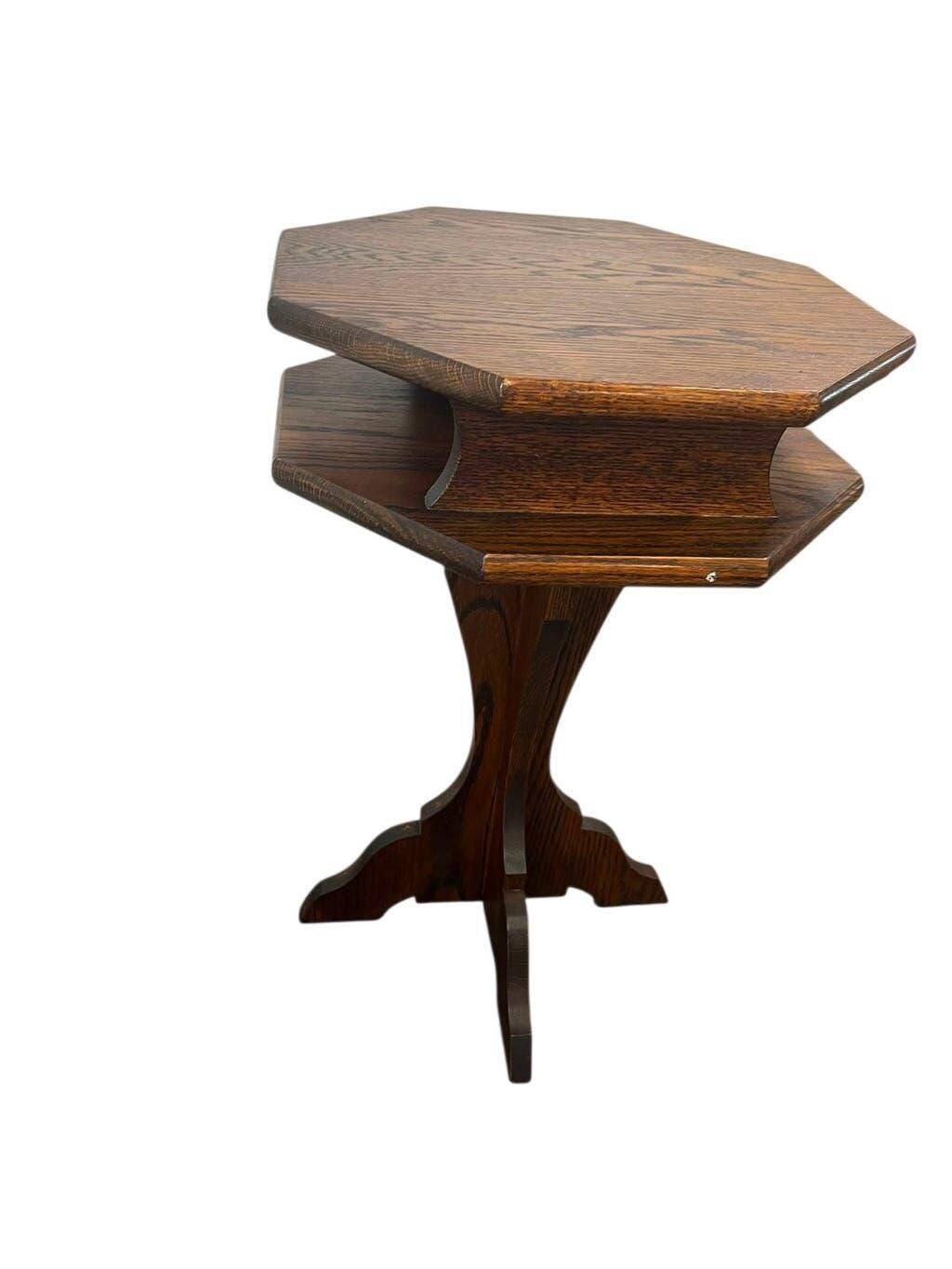 Table d'appoint vintage en bois / table pour plantes / table de chevet