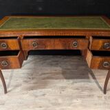 Art deco desk in curved mahogany veneer
