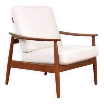 Fauteuil danois vintage en teck FD-164 par Arne Vodder pour France & Son, 1960.