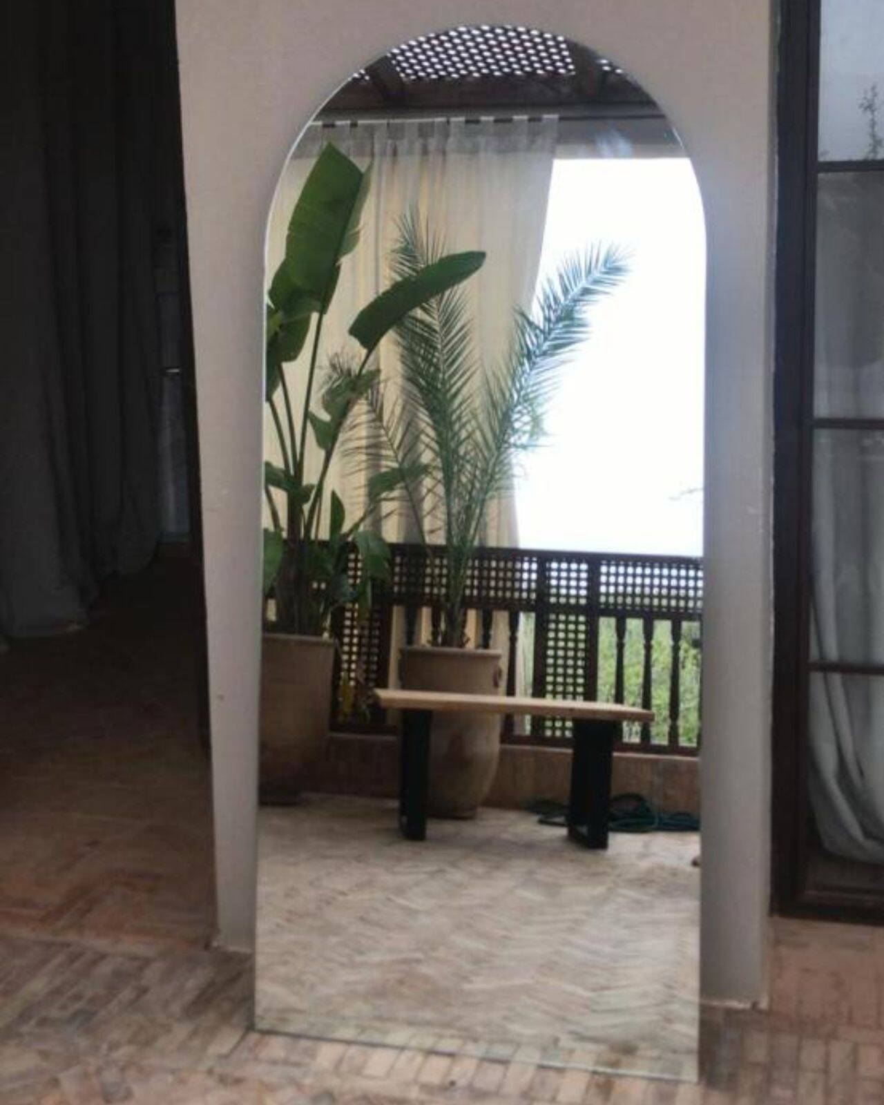 Arc mirror without metal 180x100