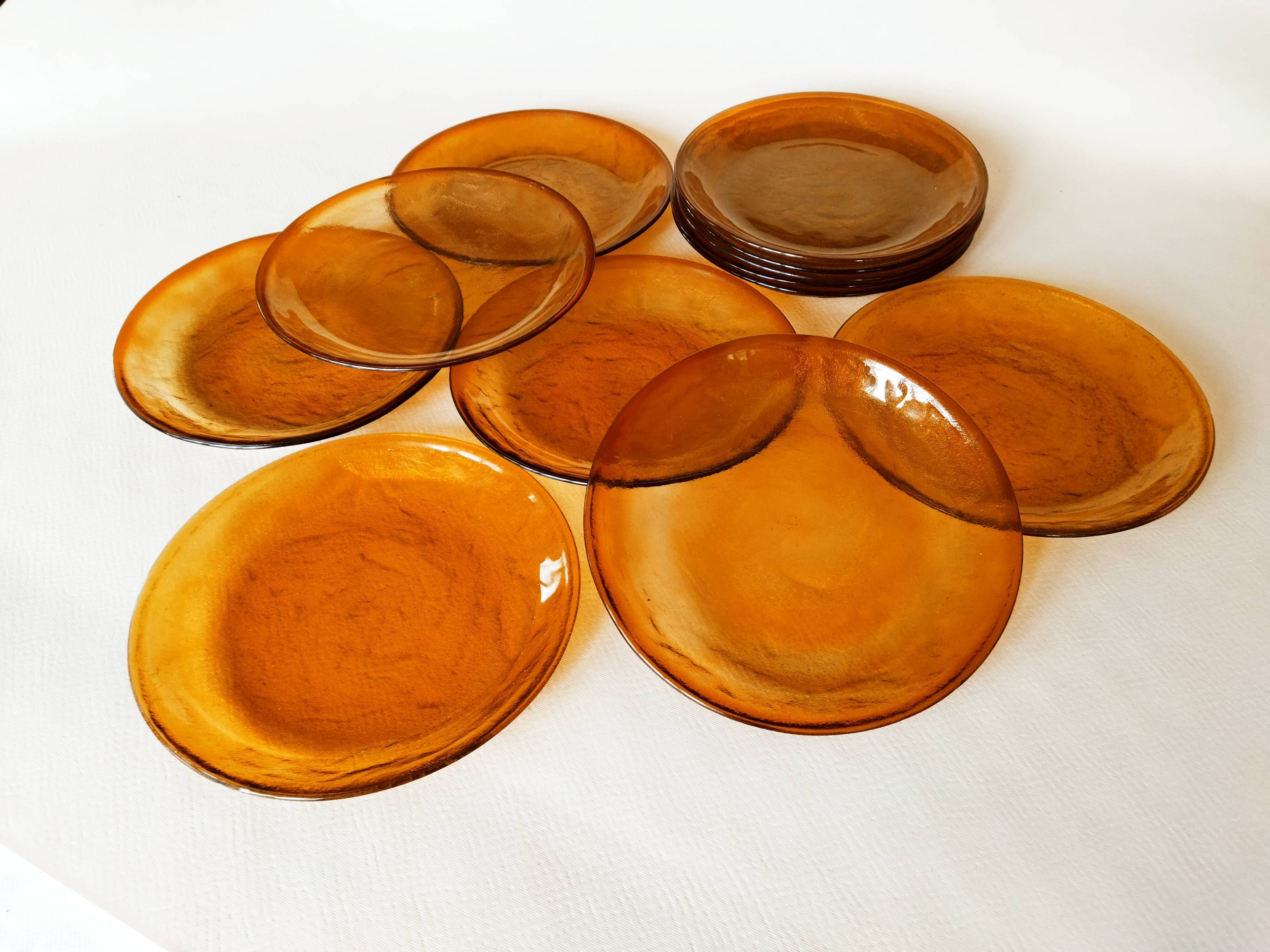 12 flat plates Arcoroc Sierra Ambre