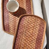 Duo de plateaux en bambou