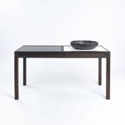 Bernard Vuarnesson desk or dining table with reversible and extendible tops, 80s
