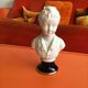 Bust child cherubin porcelain biscuit signed Tharaud Limoges made In France