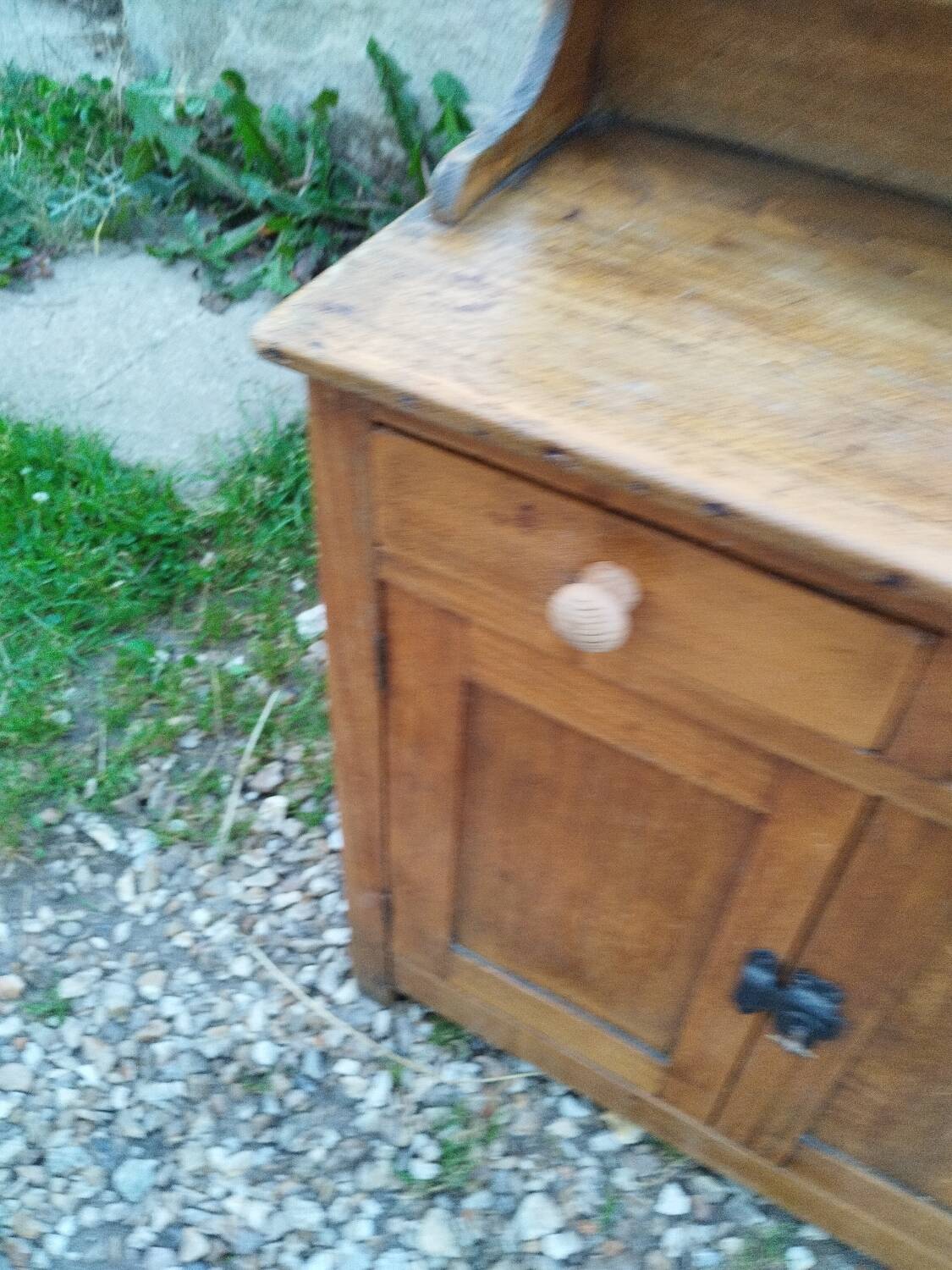 Petit buffet meuble de cuisine d'appoint ancien vintage