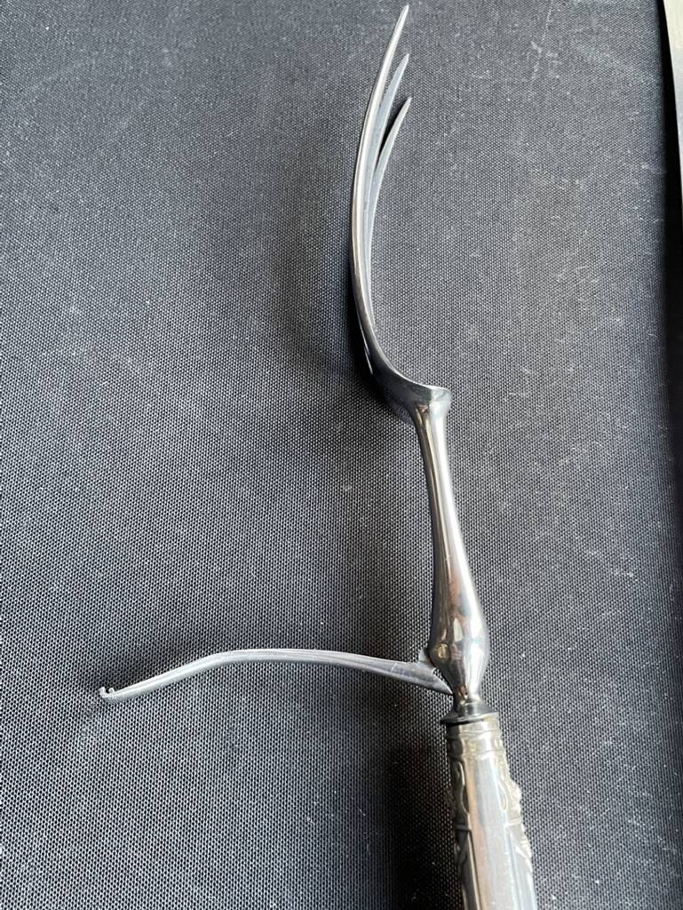 Silver cutting service stuffed in a case - ATE Guichard & Émile Puiforcat - 19th century