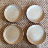 Series of 4 stoneware plates