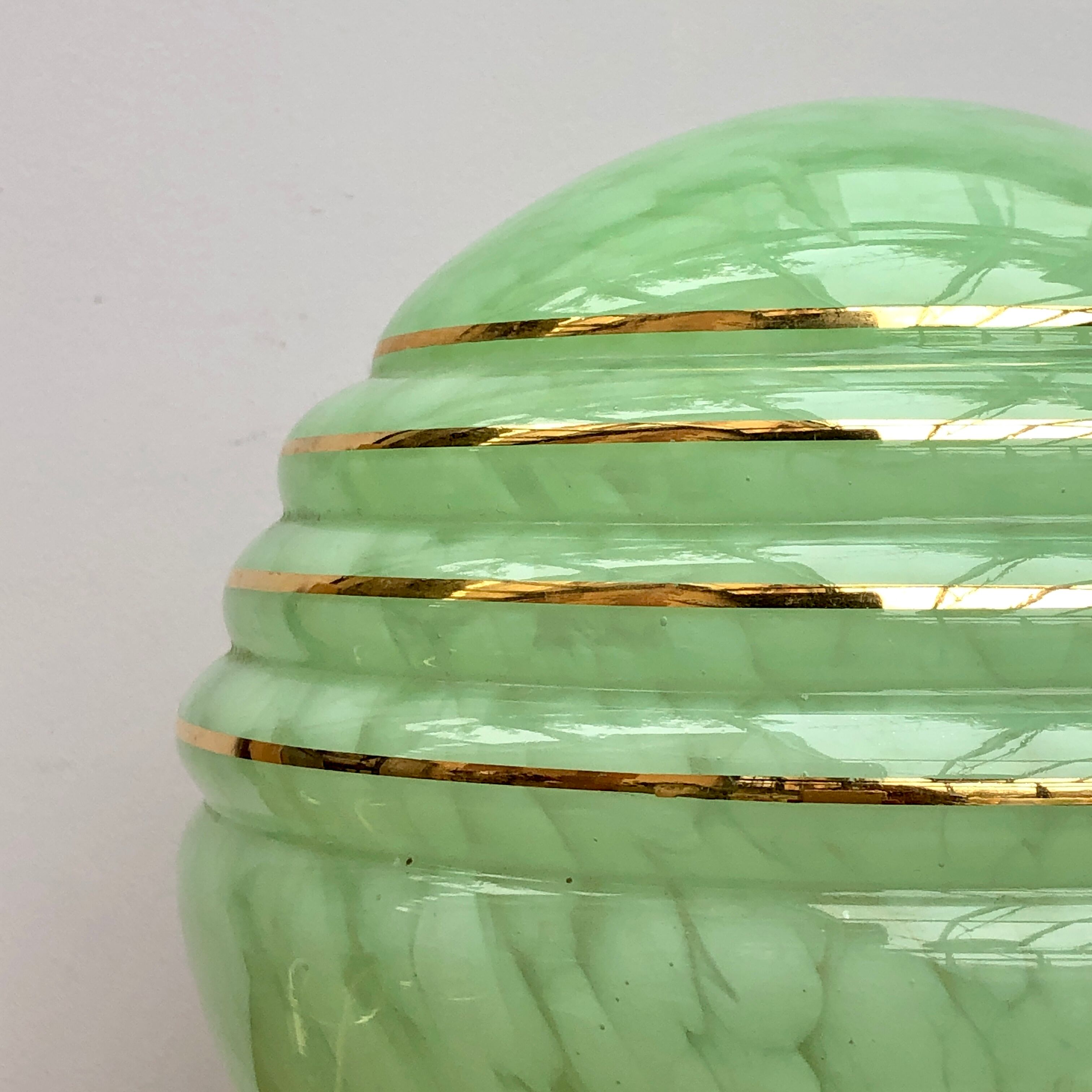 Clichy mint glass hanging lamp