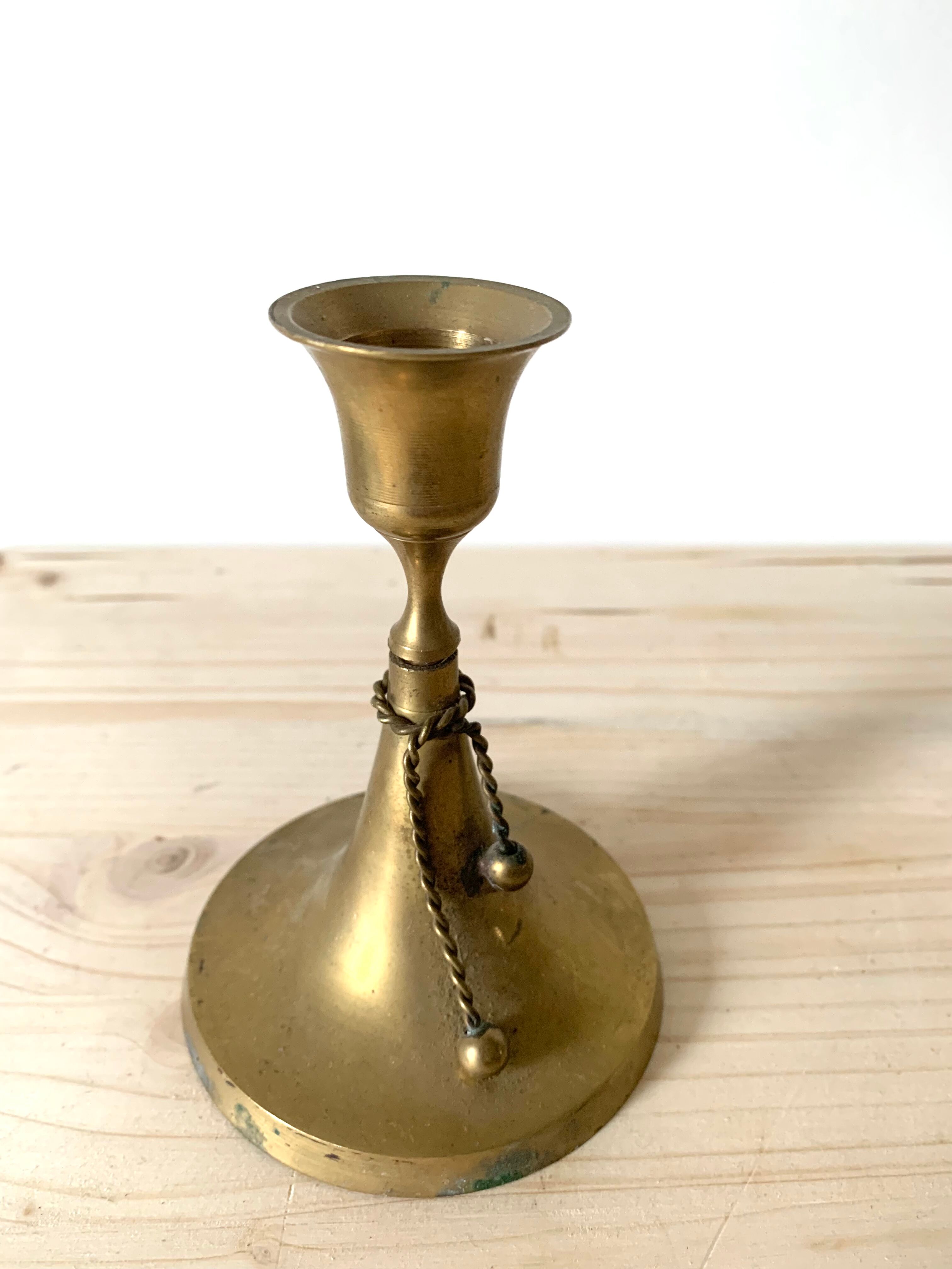 Brass candle holder