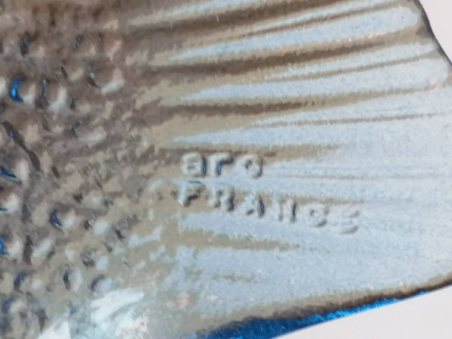 6 blue fish zoomorphic glass plates