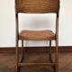 Série de 4 chaises Traîneau en osier, par Baumann