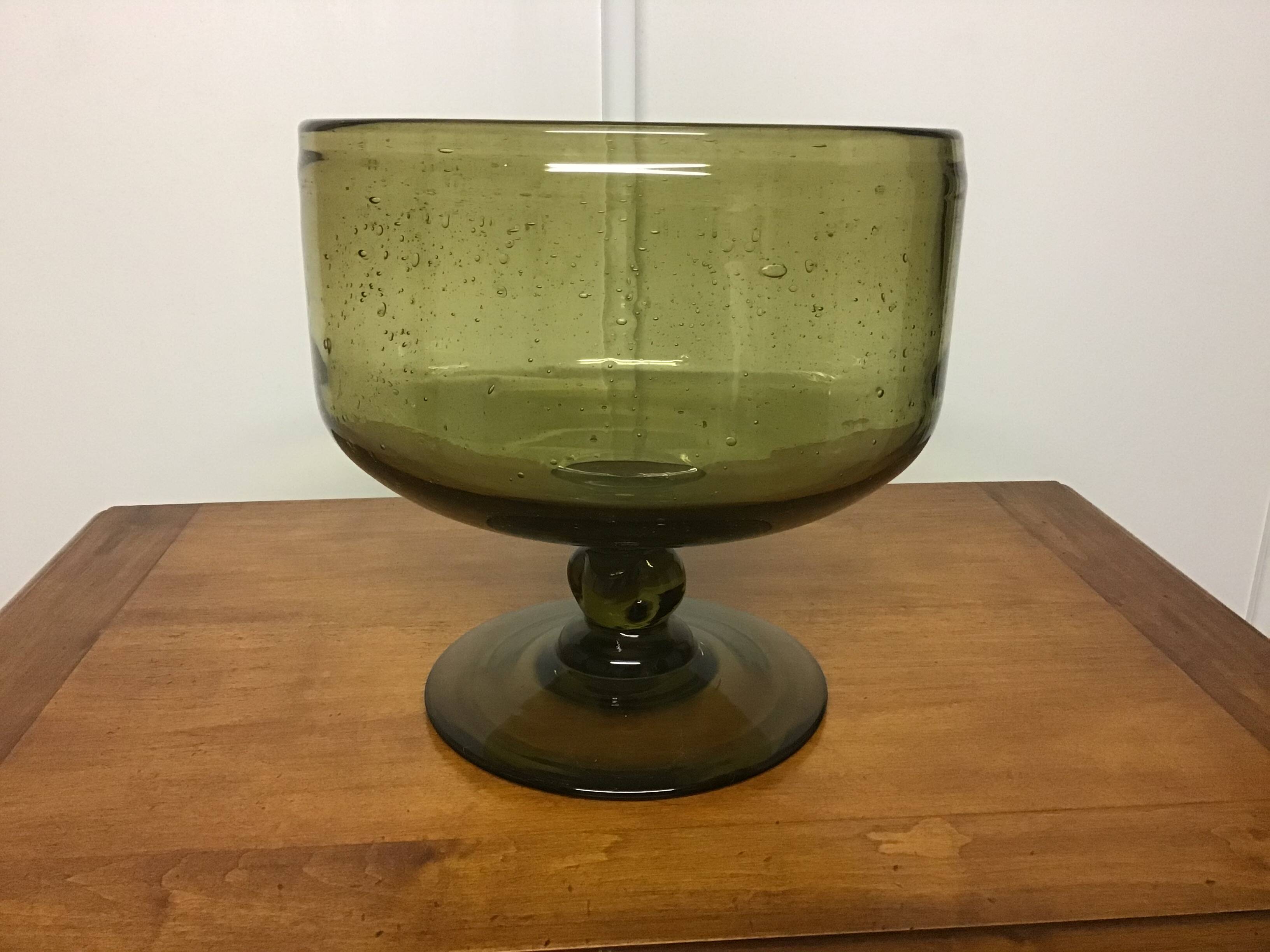 Biot blown glass sangria punch cup