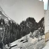 Ancienne photographie montagne noir et blanc XXL