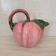 Pichet en céramique forme Pêche ou Tomate / rose
