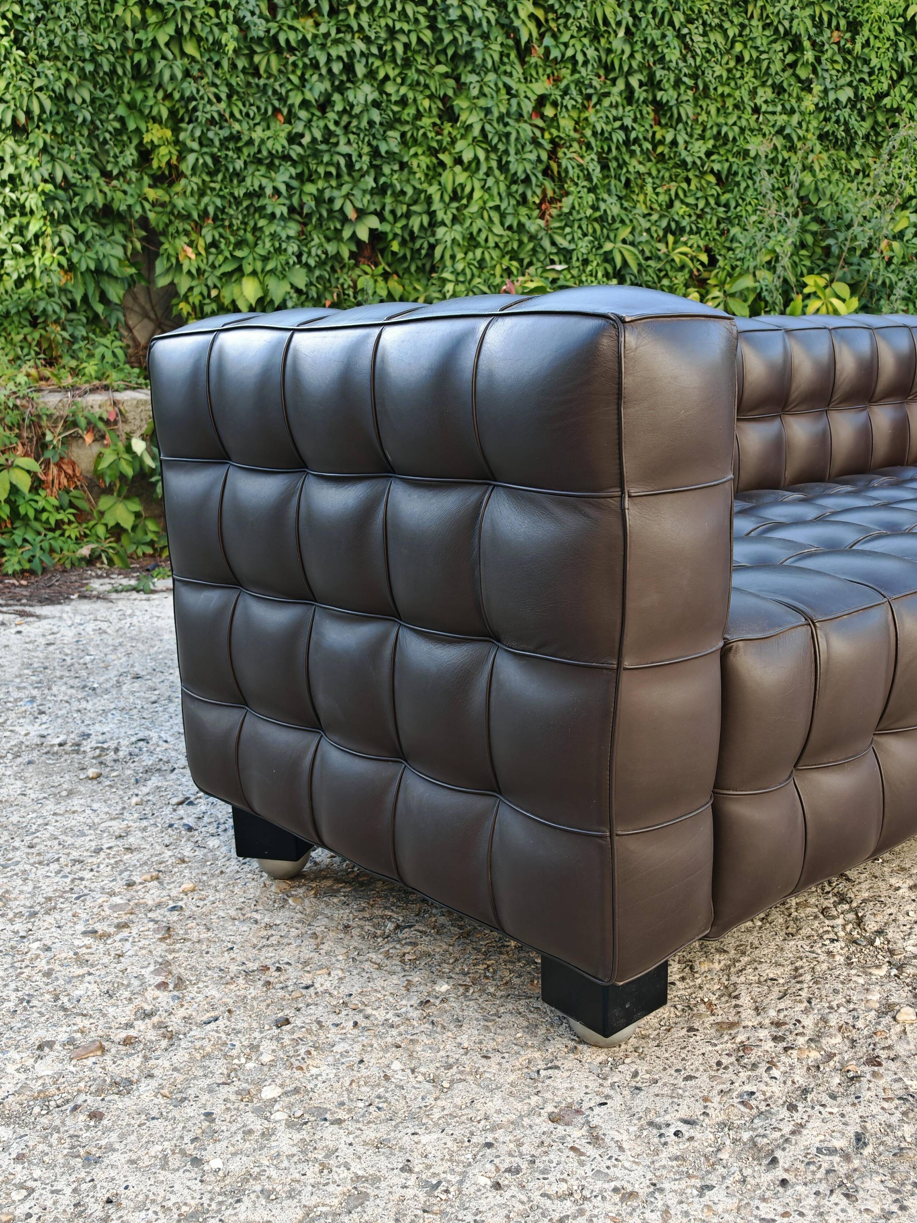 Kubus Canapé Vienna Secession Josef Hoffmann made by Wittmann