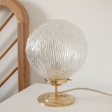 Vintage globe table lamp