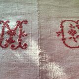 Pair of white canvas country sheets