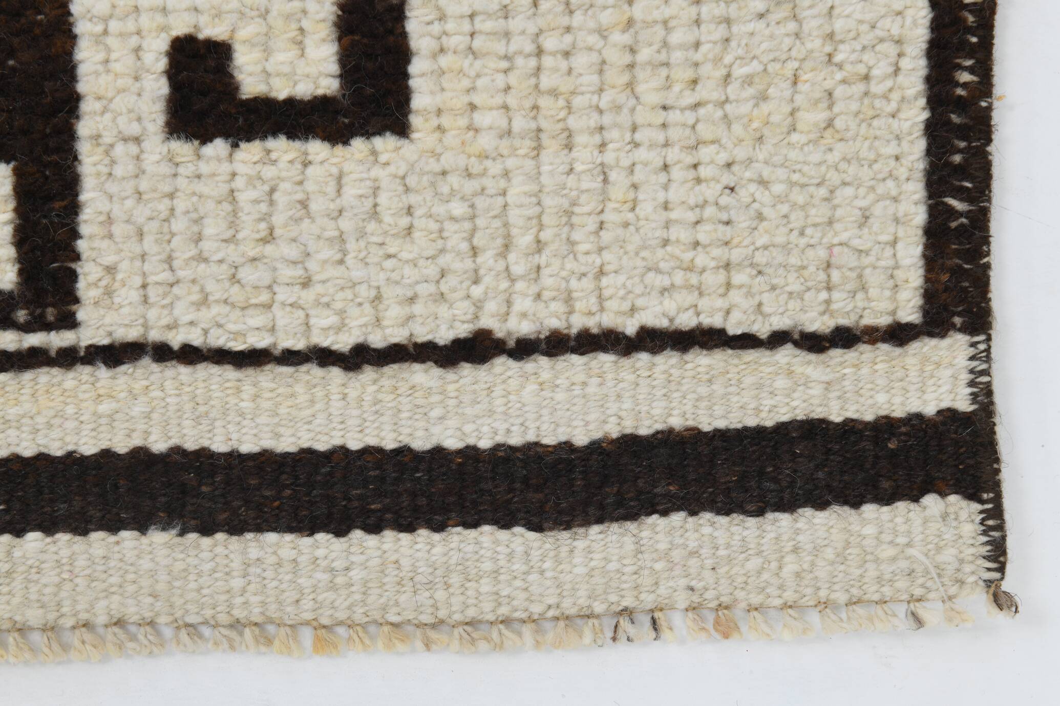 3x12 Rug For Hallway Brown Beige Turkish Runner Rug, 92x364Cm SK 18273