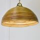 Vintage pendant lamp in bamboo and wicker, 1960s.