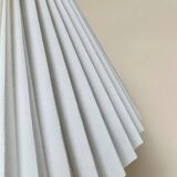 Stone lamp with pleated shade