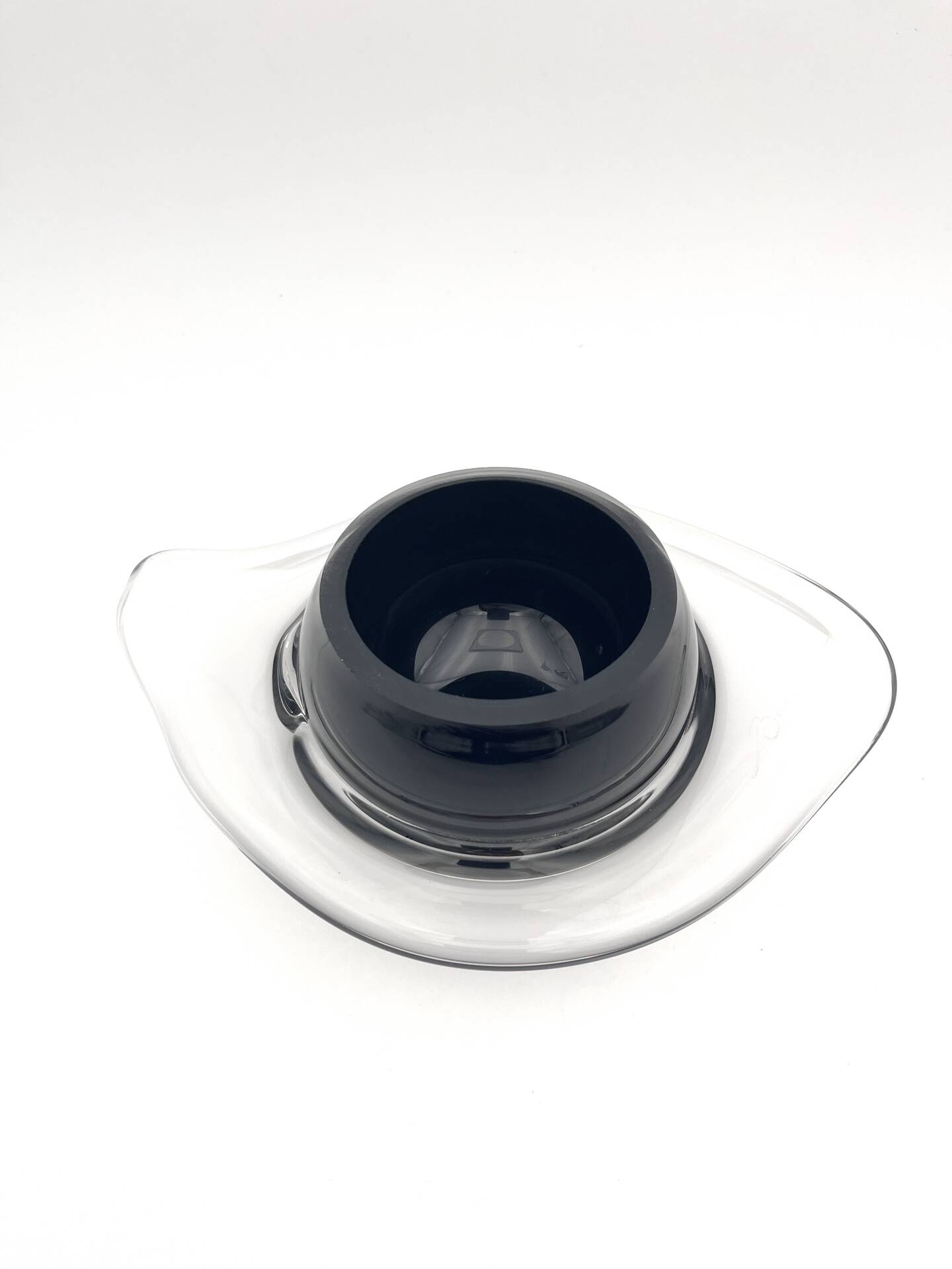 Coupe Vide-Poche Design Verre d'Art Soufflé Signé Ioan Barna