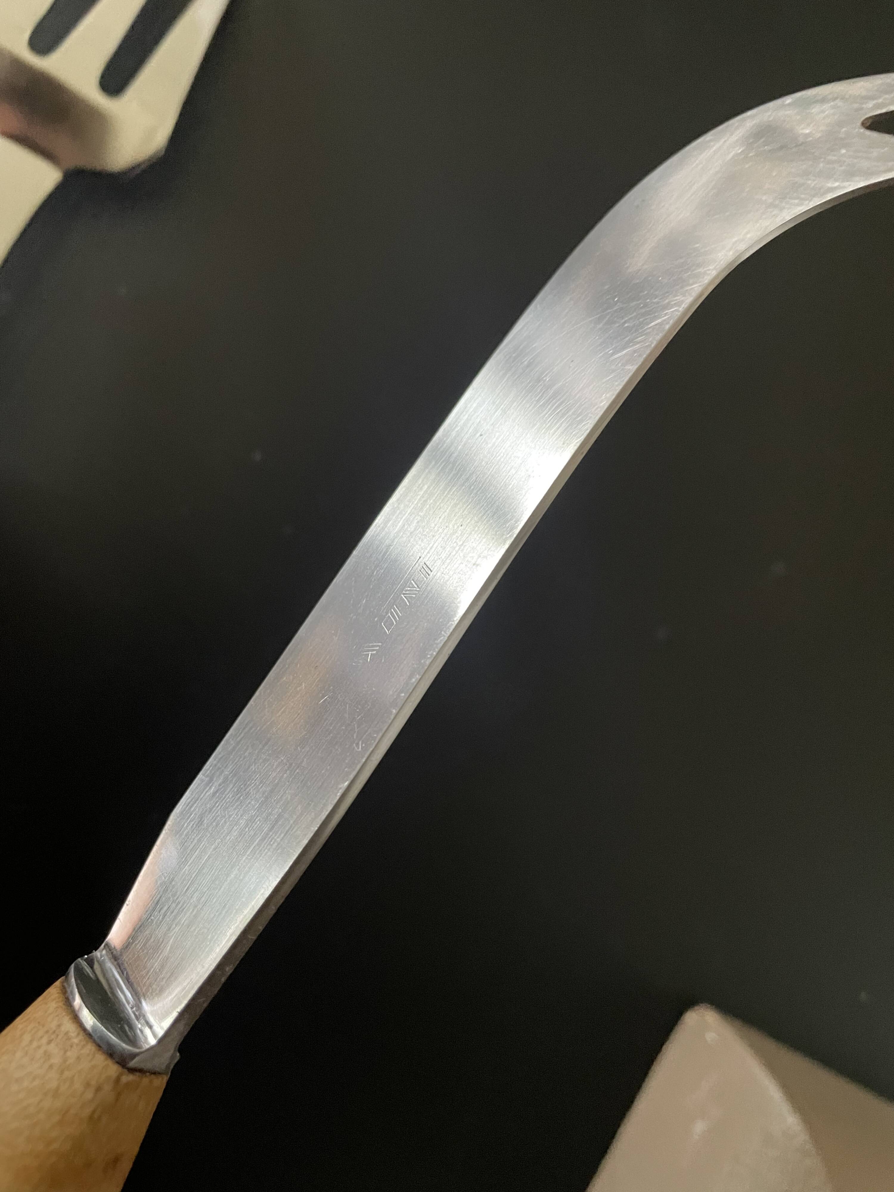 Bamboo handle cheese serving cutlery