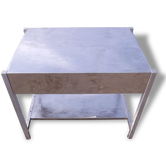 Industrial iron side table