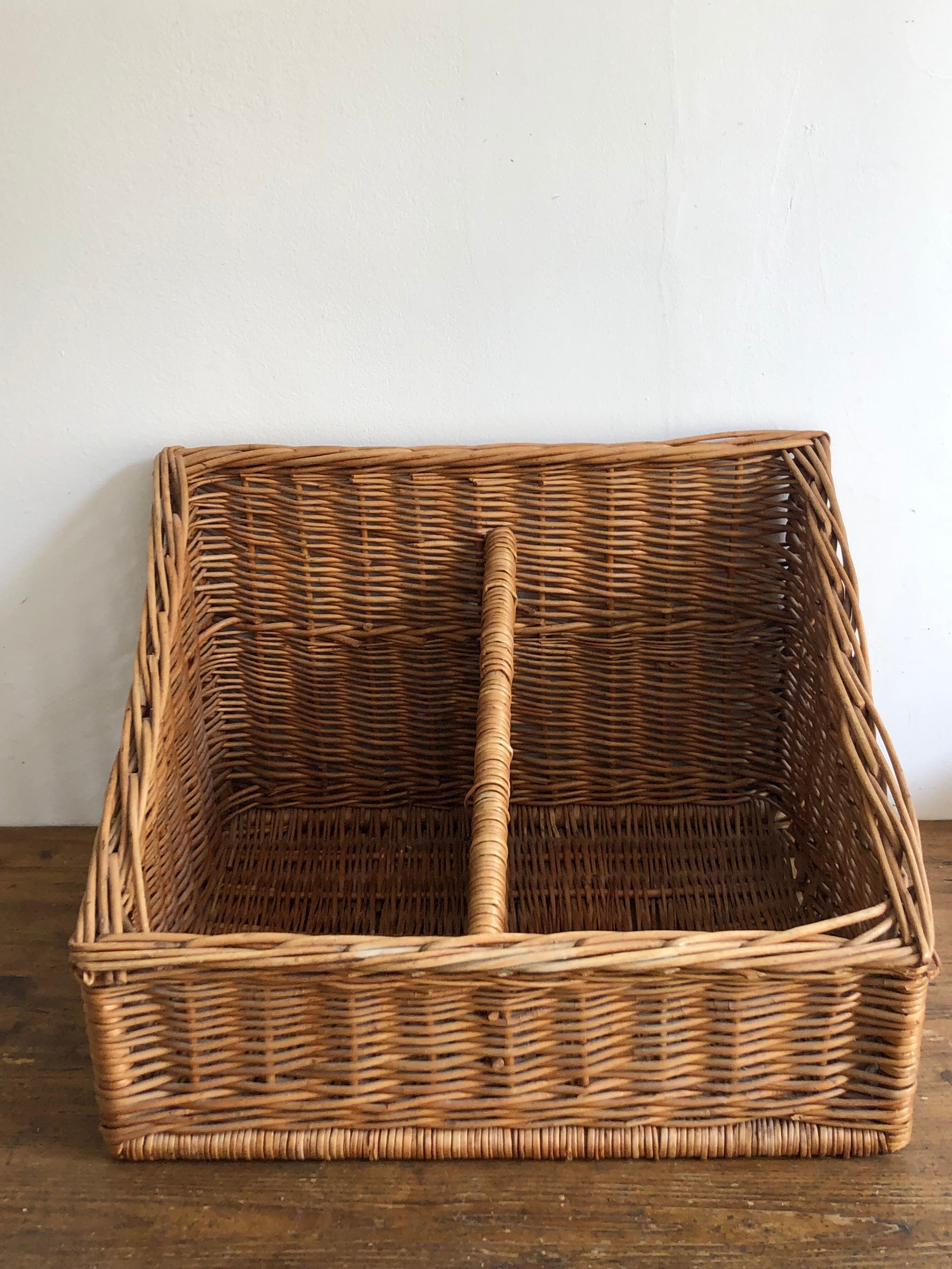 Old bakery basket, woven wicker basket
