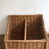 Old bakery basket, woven wicker basket