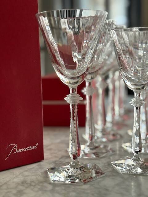 Verres cristal baccarat arcade - eau et vin