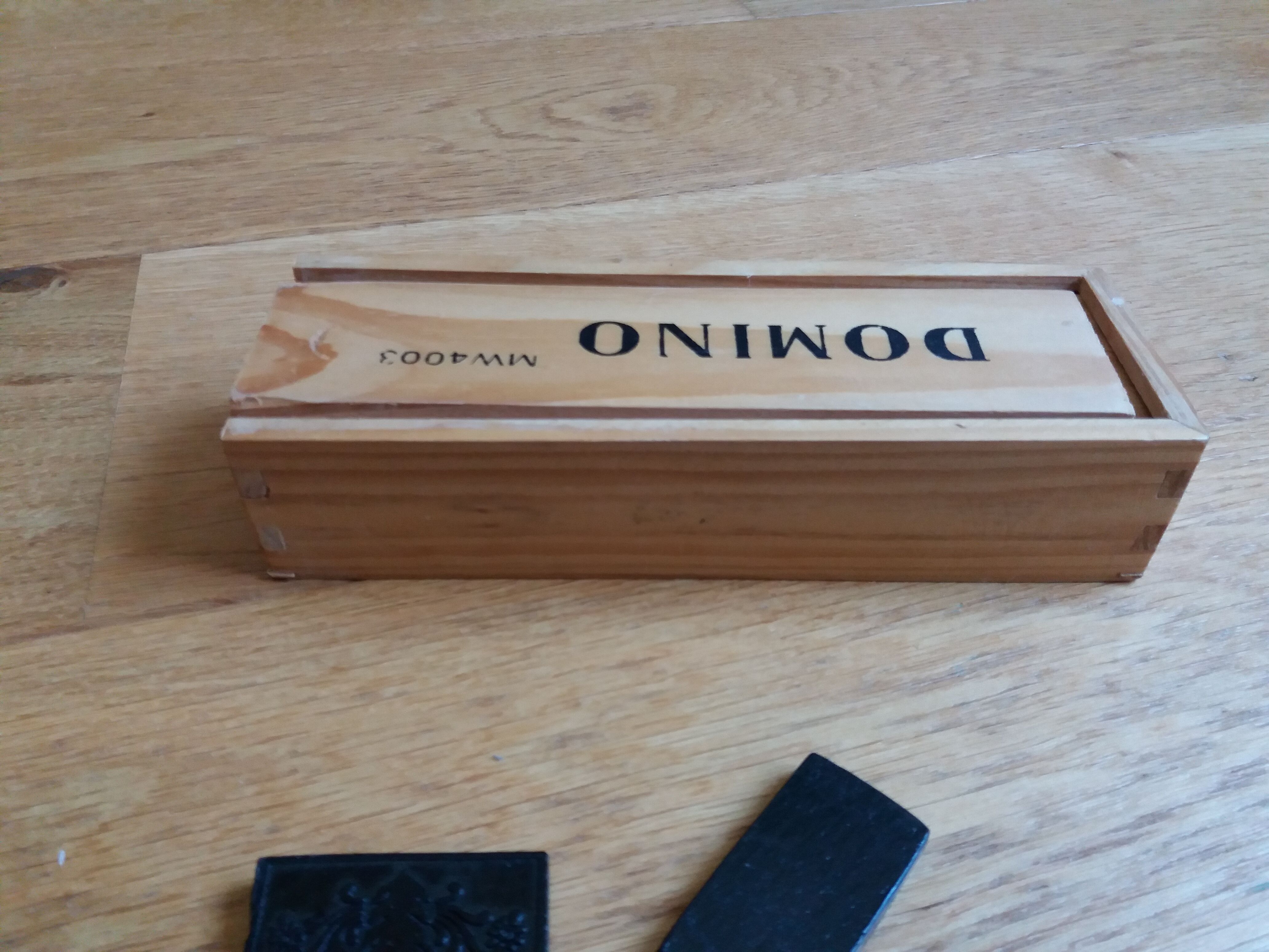 Wooden domino game