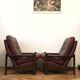 Brown vintage armchairs, 1960s