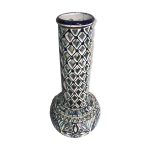 Vase ajouré céramique - peinte