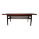 Table basse élevatrice, danemark, années 60 en teck