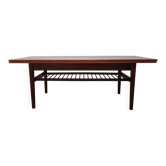 Table basse élevatrice, danemark, années 60 en teck
