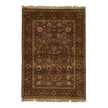 Turkish Handknotted Wool Oushak Rug 123 cm x 174 cm