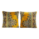 Set of 2 vintage velvet cushion covers 51x51 cm