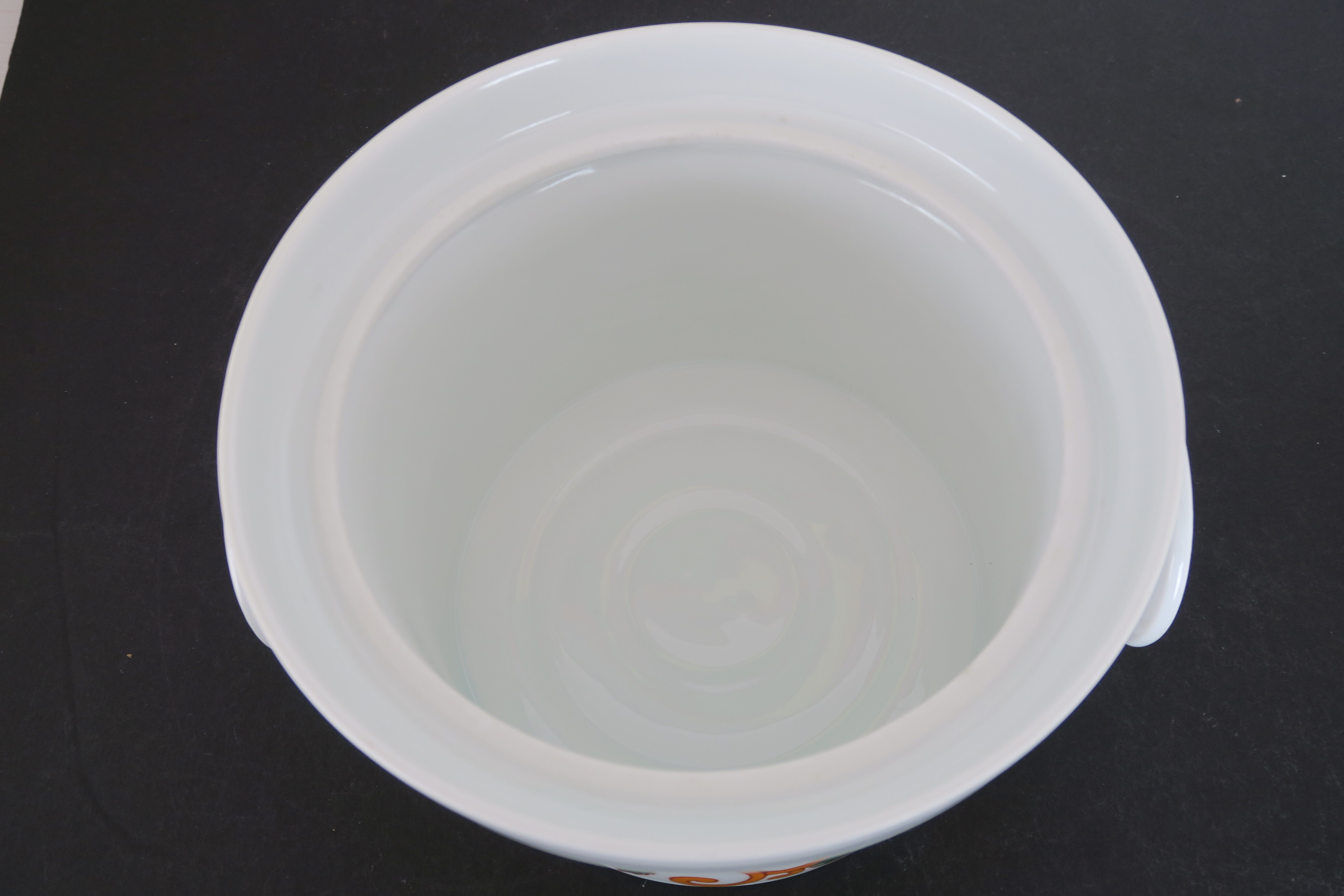 Vegetable flat tureen orange vintage 1970 Wunsiedel Bavaria Germany
