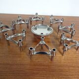 Candleholders by Ceasar Stoffi & Fritz Nagel for BMF, 1960s, Set of 9