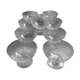 9 glasses of baccarat champagne 20s